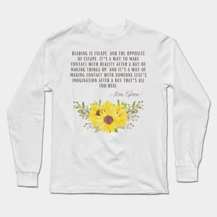 Reading is an Escape Long Sleeve T-Shirt